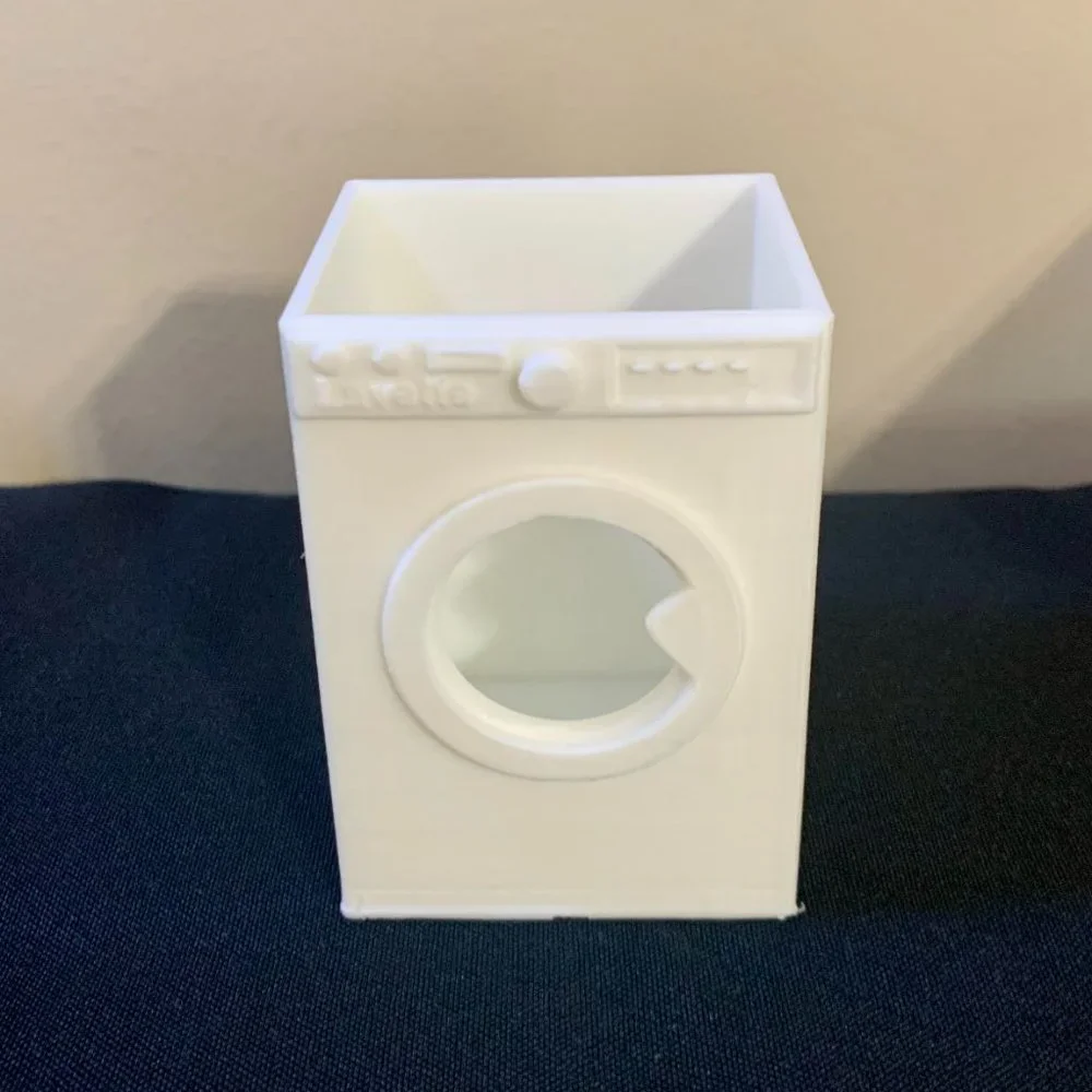 Mini Washer 3D Printing Cup Holder Desk Organizer Washing Machine Detergent Tabs